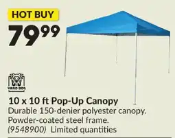 Princess Auto Vard Dog 10 x 10 ft Pop-Up Canopy offer
