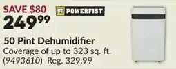 Princess Auto Powerfist 50 Pint Dehumidifier offer