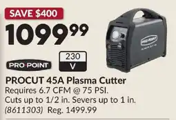 Princess Auto Pro Point Procut 45a plasma cutter offer