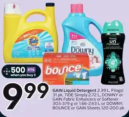 Sobeys Gain liquid detergent offer
