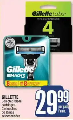 Jean Coutu Gillette selected blade cartridges offer