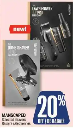 Jean Coutu Manscaped selected shavers offer