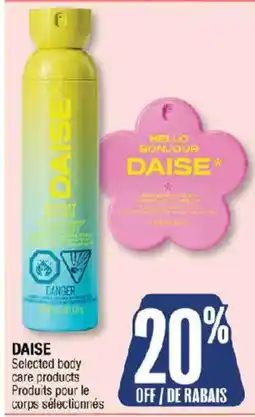 Jean Coutu Daise selected body care products offer