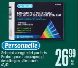 Jean Coutu Personnelle selected allergy relief products offer