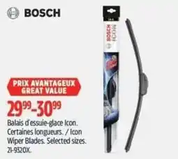 Canadian Tire Bosch Icon Wiper Blades offer