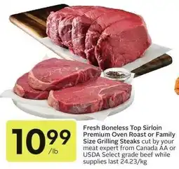 Sobeys Fresh Boneless Top Sirloin offer