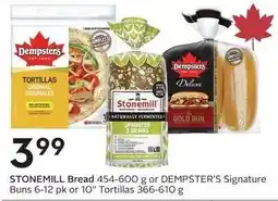 Sobeys Stonemill bread or Dempster's signature buns offer