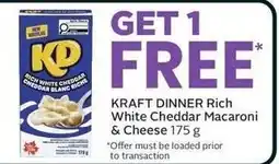 Sobeys Kraft dinner rich white cheddar macaroni & cheese offer