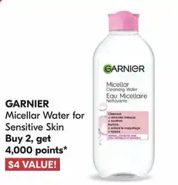 Shoppers Drug Mart Garnier micellar water for sensitive skin offer