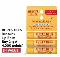 Shoppers Drug Mart Burt's bees beeswax lip balm offer
