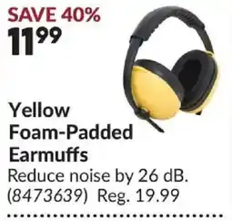 Princess Auto Yellow Foam-Padded Earmuffs offer