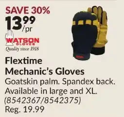 Princess Auto Watson Gloves Flextime Mechanic's Gloves offer