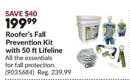 Princess Auto Roofer's Fall Prevention Kit offer