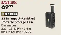 Princess Auto Powerfist 22 in. Impact-Resistant Portable Storage Case offer
