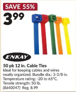 Princess Auto Enkay 12 in. Cable Ties offer