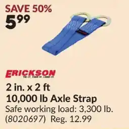 Princess Auto Erickson 10,000 lb Axle Strap offer