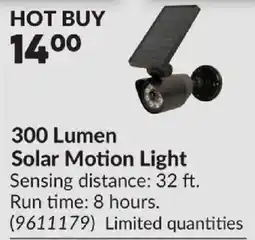 Princess Auto Solar Motion Light offer