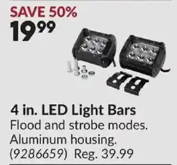 Princess Auto 4 in. led light bars offer