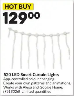Princess Auto 520 LED Smart Curtain Lights offer