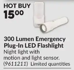 Princess Auto 300 Lumen Emergency Plug-In LED Flashlight offer
