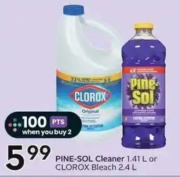 Sobeys Pine-Sol Cleaner or Clorox Bleach offer