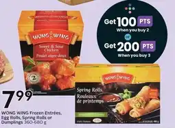 Sobeys Wong Wing Frozen Entrées offer