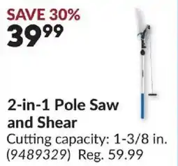 Princess Auto 2-in-1 Pole Saw and Shear offer