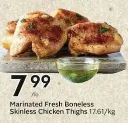 Sobeys Marinated Fresh Boneless Skinless Chicken Thighs offer