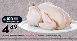 Sobeys Compliments Fresh Air-Chilled Whole Chicken offer