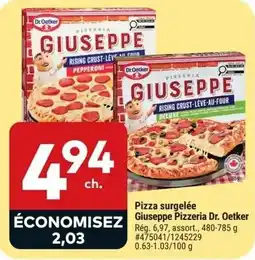 Giant Tiger Giuseppe pizza offer