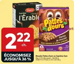 Giant Tiger Dare Biscuits Pates d'ours ou Suprême Dare offer