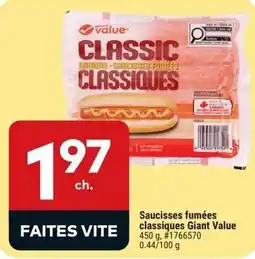 Giant Tiger Giant Value saucisses fumées classiques offer