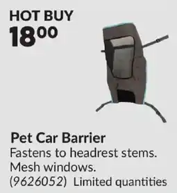 Princess Auto Pet Car Barrier offer