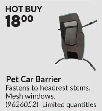 Pet Car Barrier