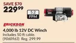 Princess Auto Erickson 4,000 lb 12V DC Winch offer