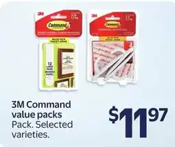 Walmart 3M Command value packs offer