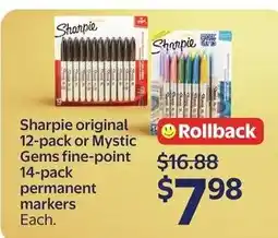 Walmart Sharpie original permanent markers offer