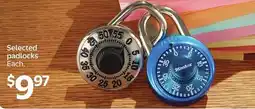Walmart Selected padlocks offer