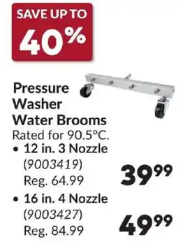 Princess Auto Pressure Washer Water Brooms offer