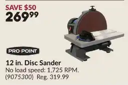 Princess Auto Pro Point 12 in. Disc Sander offer