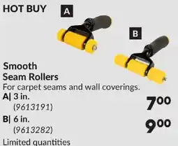 Princess Auto Smooth Seam Rollers offer