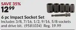 Princess Auto 6 pc Impact Socket Set offer