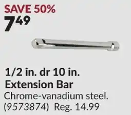 Princess Auto Extension Bar offer