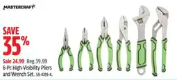 Canadian Tire Mastercraft 6-Pc High-Visibility Pliers and Wrench Set offer