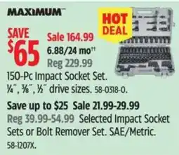 Canadian Tire Maximum 150-Pc Impact Socket Set offer