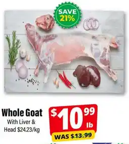 Iqbal Foods Whole Goat With Liver & Head offer
