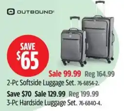 Canadian Tire Outbound 2-Pc Softside Luggage Set offer