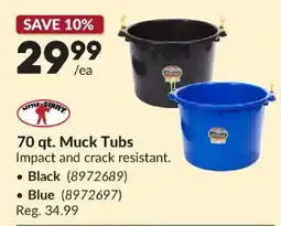 Princess Auto Little Giant 70 qt. Muck Tubs offer