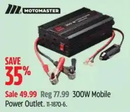 Canadian Tire Motomaster 300W Mobile Power Outlet offer