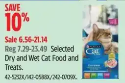 Canadian Tire Selected Dry and Wet Cat Food and Treats offer